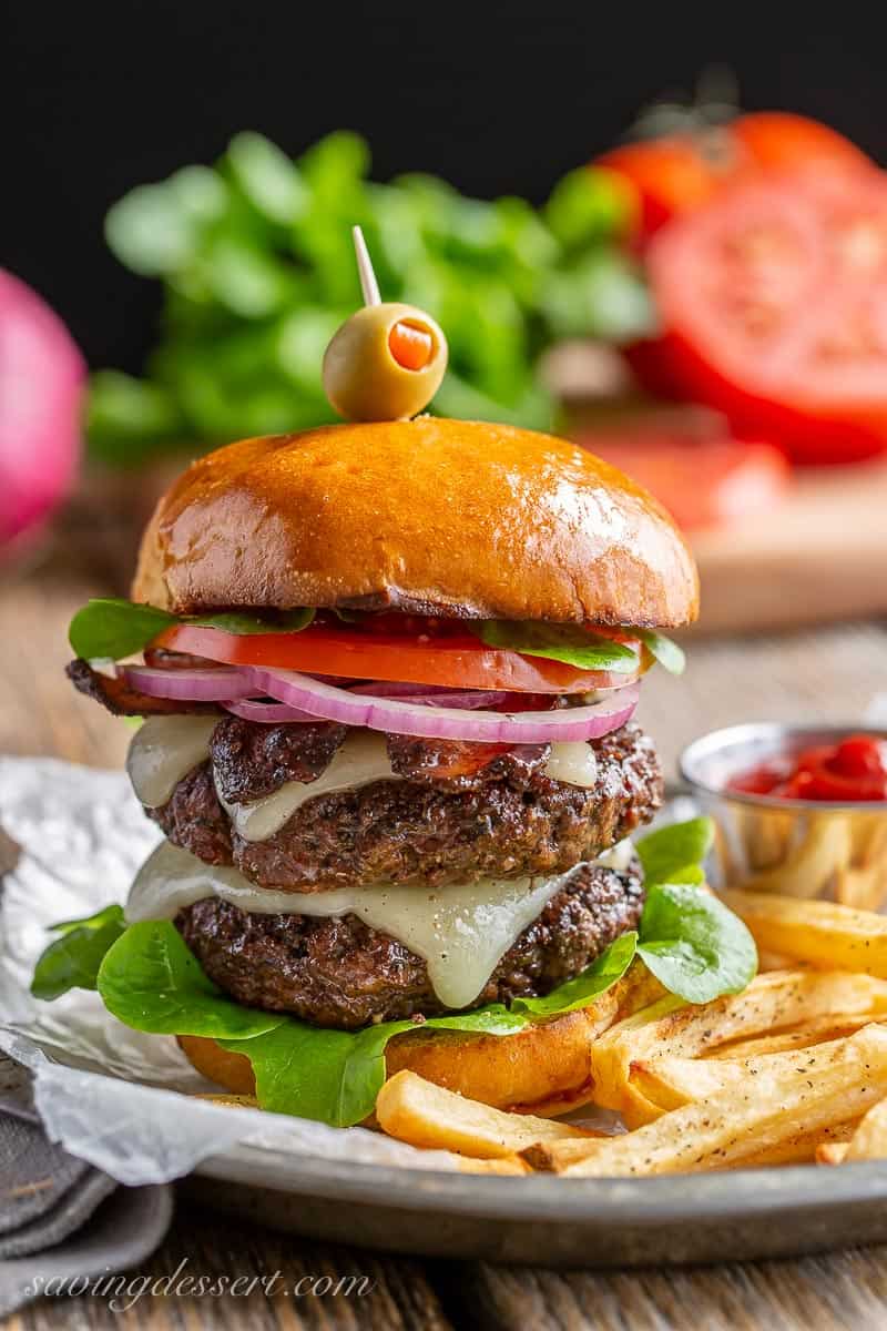 Bacon Lover's Smash Burger Recipe with Bacon Aioli • A Simple Pantry