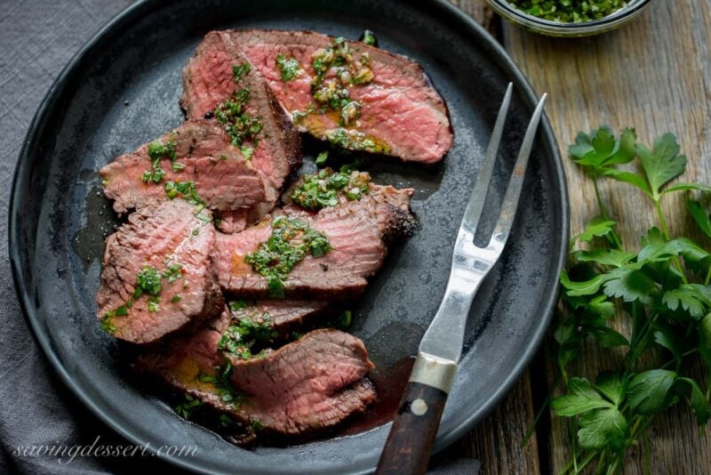 tri-tip roast with chimichurri