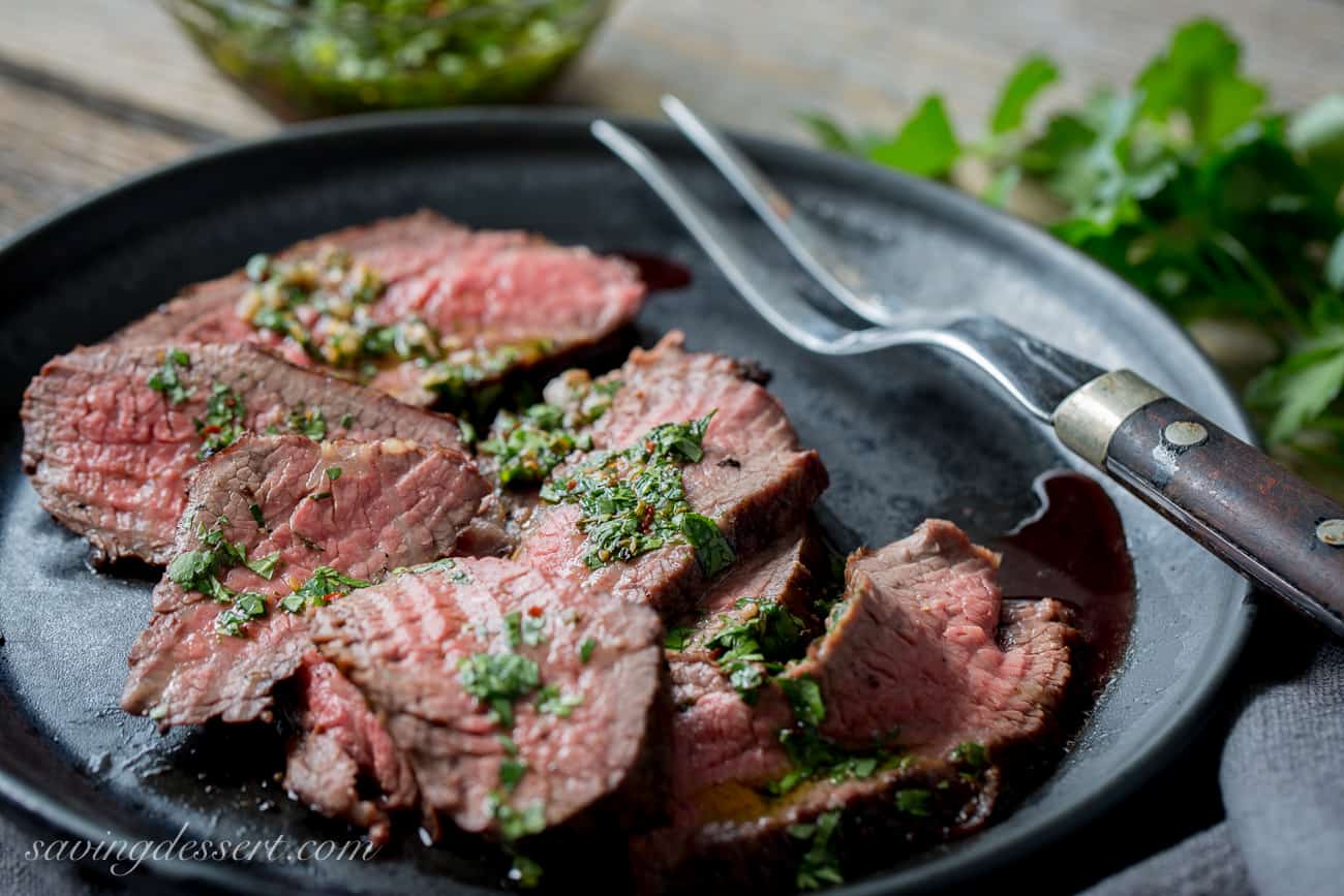 TriTip Roast with Chimichurri Saving Room for Dessert