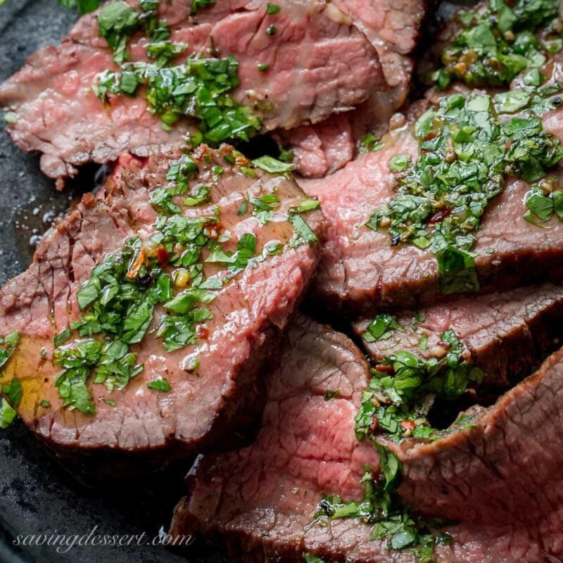 Tri-Tip Roast with Chimichurri Sauce