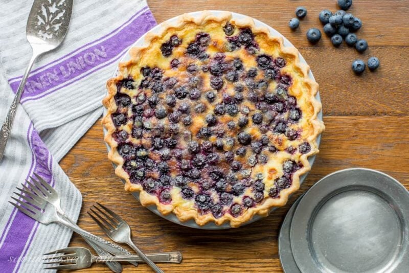 Blueberry Buttermilk Pie