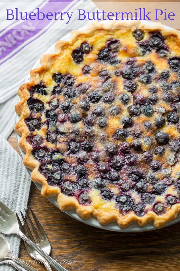 Blueberry Buttermilk Pie