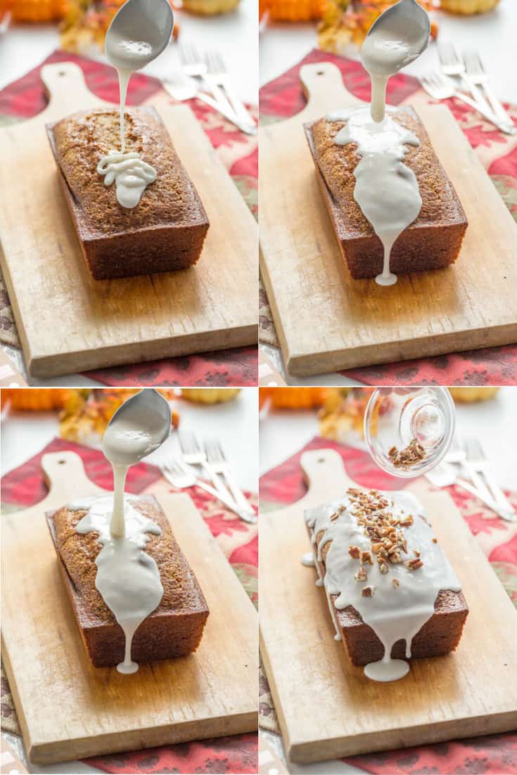 Pumpkin Loaf Cake - a richly spiced loaf cake with a moist and light texture that holds together beautifully. The fragrant spices are warm and sweet, and the easy to make recipe yields consistent, delicious results. www.savingdessert.com