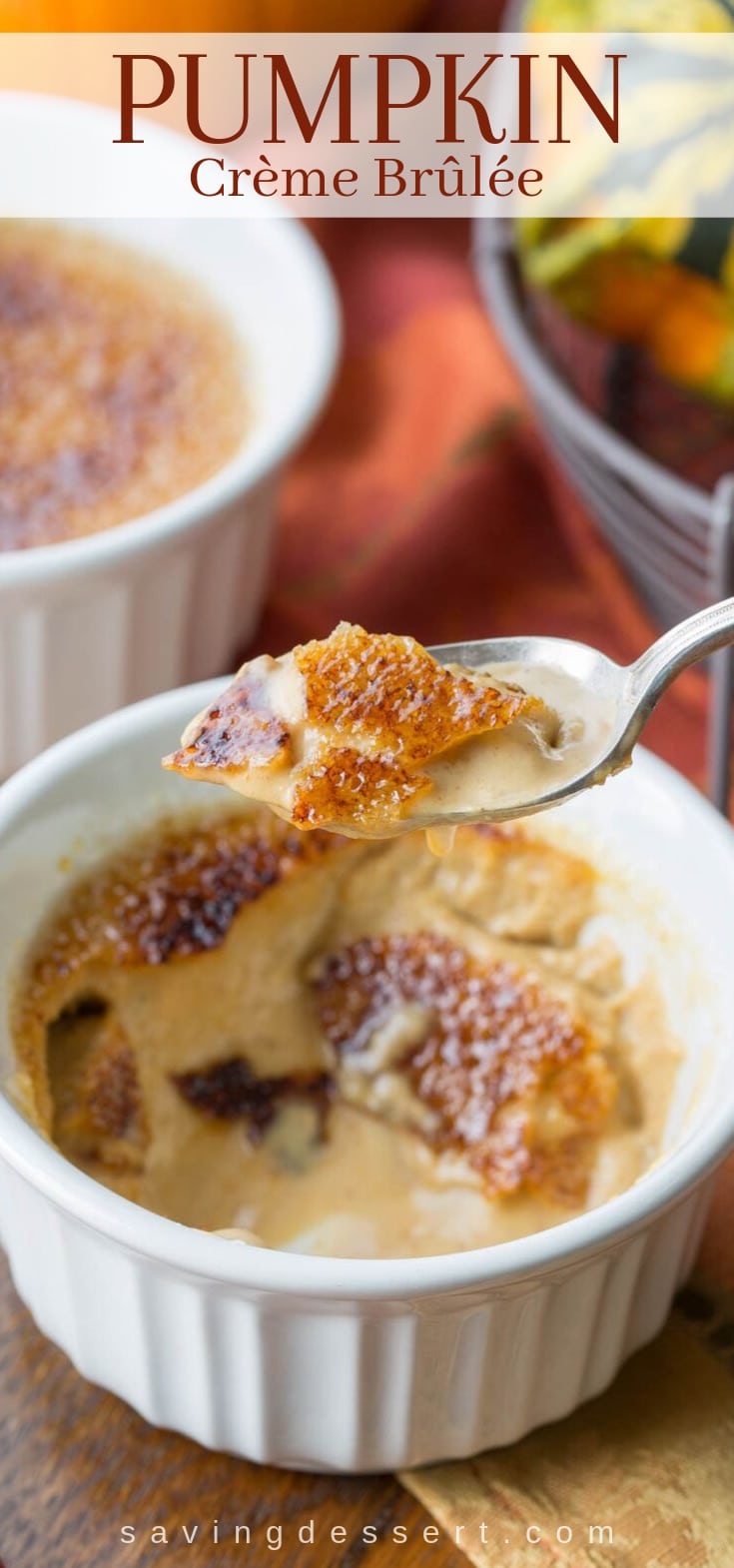  a classic dessert turned into a delightful pumpkin process Pumpkin Crème Brûlée