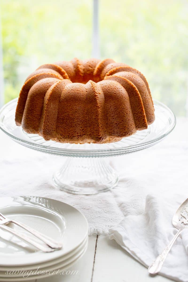 Perfect Every Time - Almond Pound Cake - tender and buttery, this pound cake is always a winner. Great toasted, served plain, with ice cream or added to trifles or as a layer in an ice cream freezer cake. www.savingdessert.com