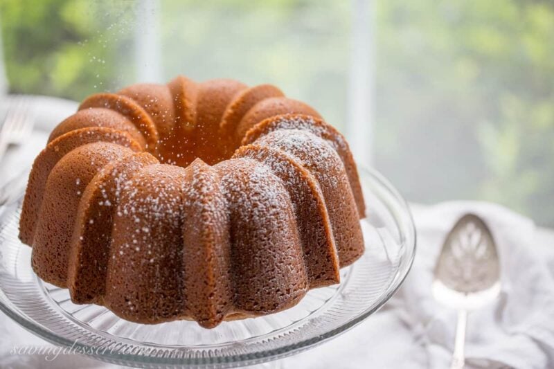 Perfect Every Time - Almond Pound Cake - tender and buttery, this pound cake is always a winner. Great toasted, served plain, with ice cream or added to trifles or as a layer in an ice cream freezer cake. www.savingdessert.com