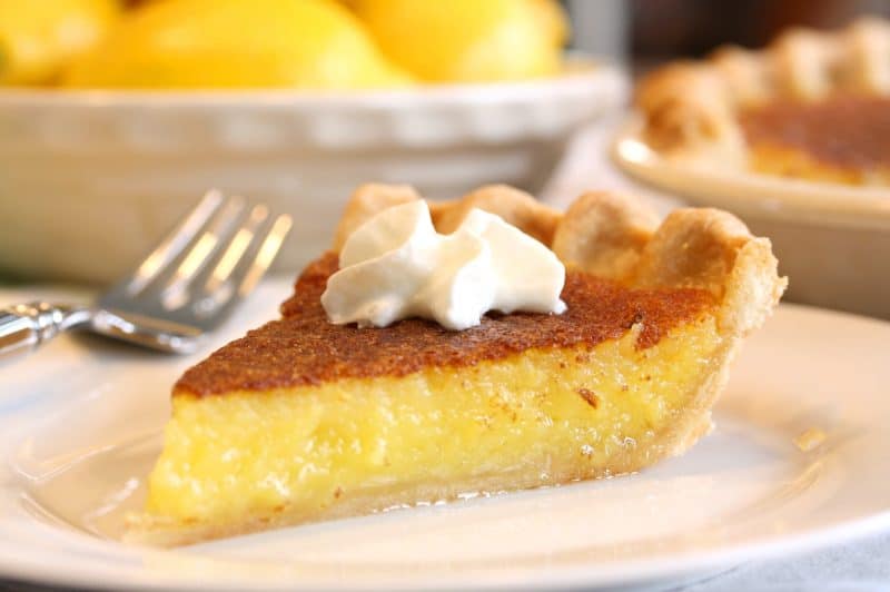 Lemon Chess Pie - Super simple to make and equally easy to eat! Tart and sweet and wonderfully delicious. www.savingdessert.com