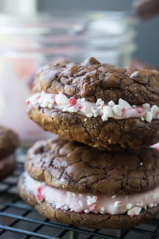 Chocolate Peppermint Sandwich Cookies ~ from The View from Great Island