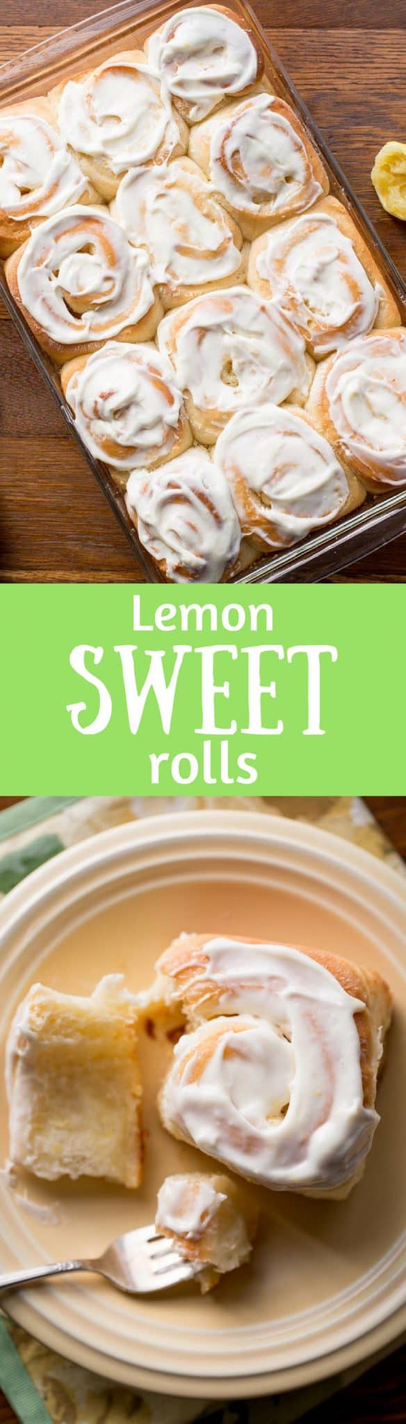 Lemon Sweet Rolls with Lemon Cream Cheese Icing ~ a lightly sweet, soft yeast roll with a lemon infused dough, and a sweet lemon filling, topped with a lemony cream cheese icing. Weekend baking at it's best! www.savingdessert.com