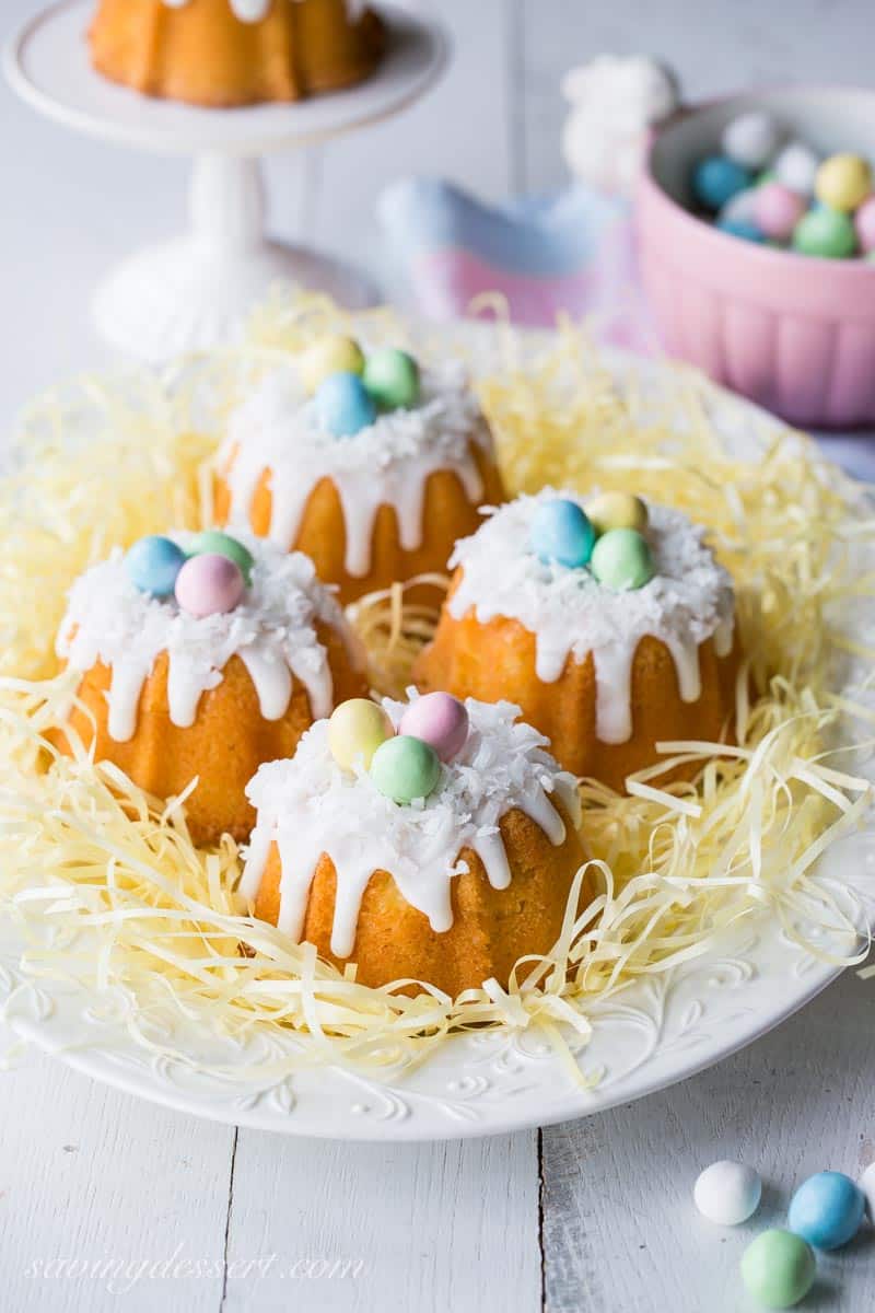 Mini Coconut Pound Cakes - Saving Room for Dessert