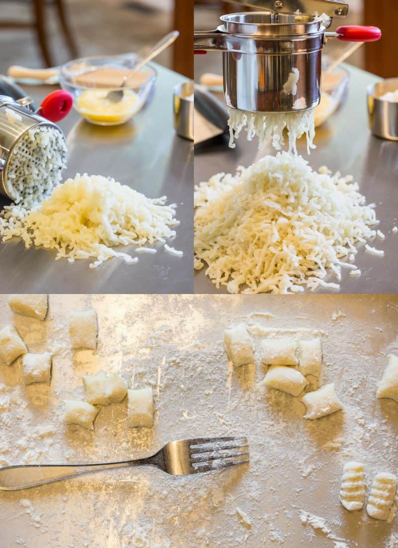 Homemade Potato Gnocchi ~ pillowy soft, delicious potato dough dumplings ~ Cooked like pasta and combined with your favorite sauce, this Italian staple is a must make right in your own kitchen. www.savingdessert.com