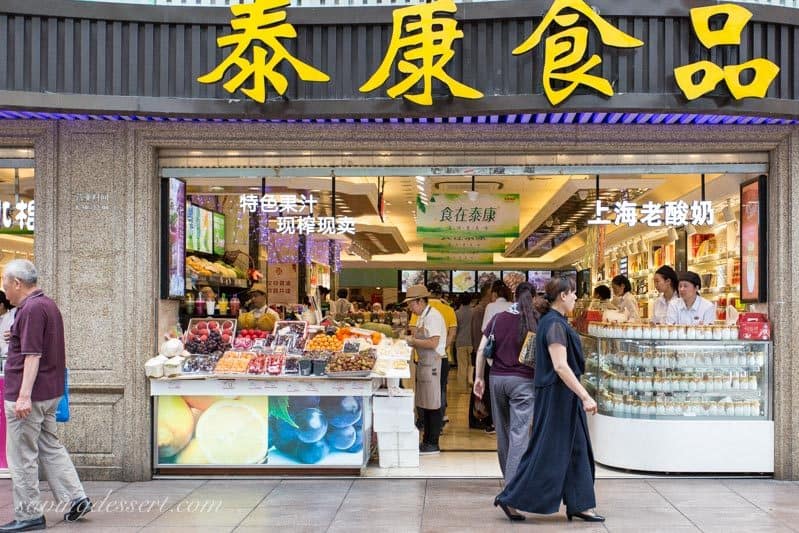 Grocery shopping in Shanghai China www.savingdessert.com