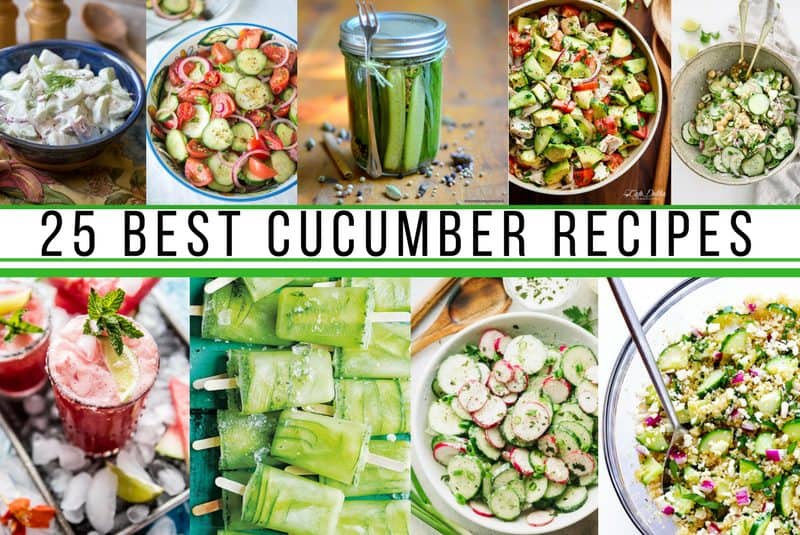 25 Best Cucumber Recipes ~ from salads and soups, to sandwiches and popsicles, these gorgeous recipes will inspire and delight and help you use up all those fresh garden cucumbers! www.savingdessert.com