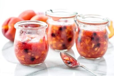 Easy Nectarine Blueberry Freezer Jam