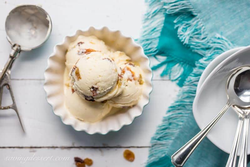 Rum raisin ice cream (easy!)