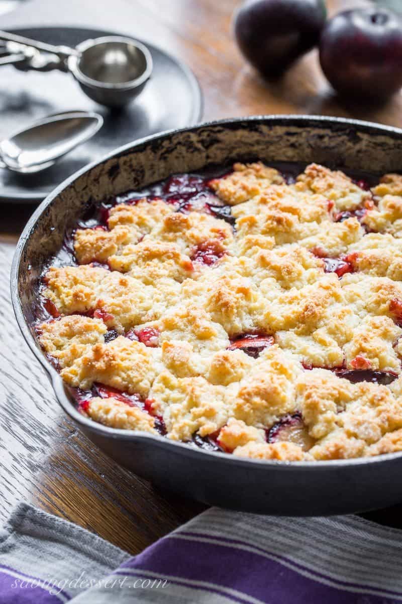 Easy Plum Cobbler Saving Room for Dessert