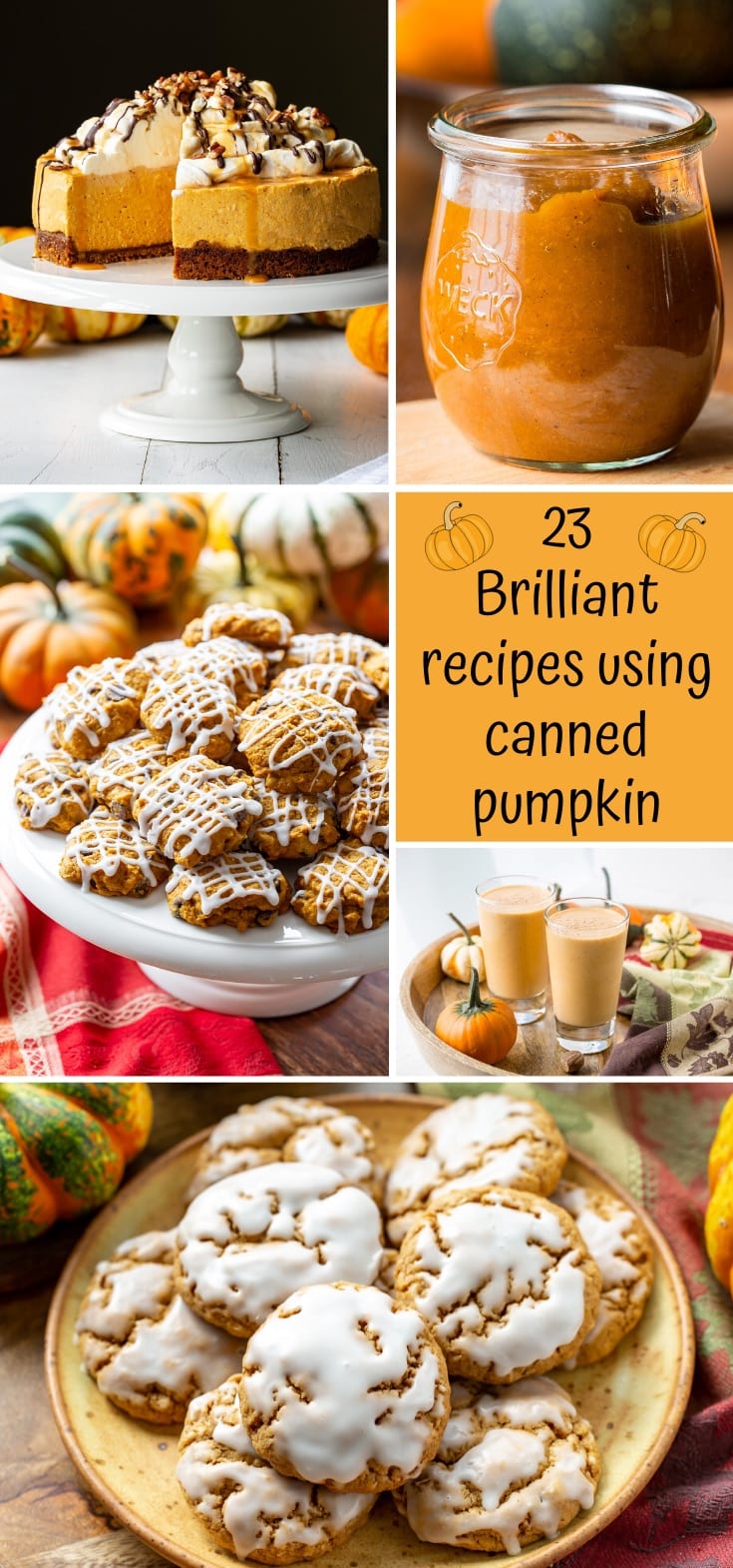A collage of pumpkin recipes