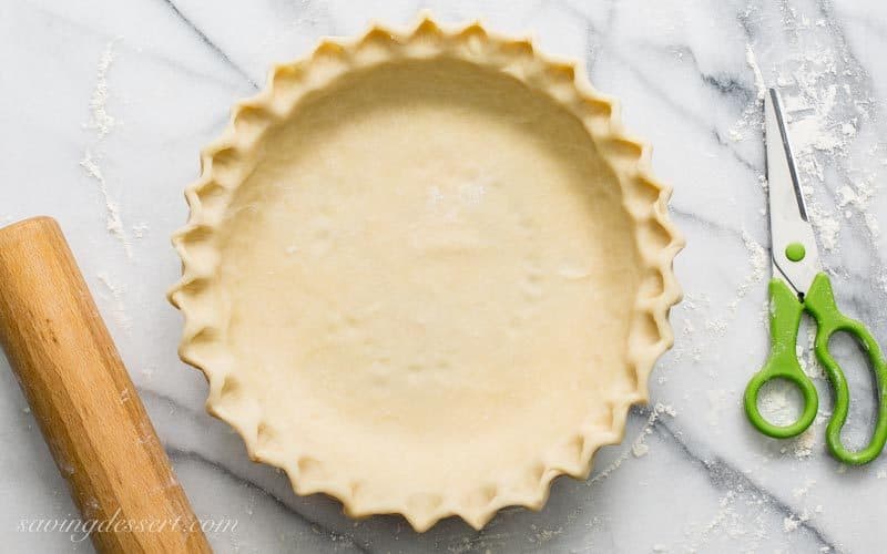 Perfect Pie Crust Recipe in 3-easy steps - With just a little patience and practice, you can make flaky, delicious pastry for all your favorite pie recipes. #pie #piecrust #piepastry #dessertpies #savingroomfordessert #savorypies