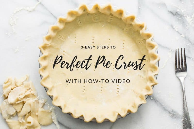 Perfect Pie Crust Recipe in 3-easy steps - With just a little patience and practice, you can make flaky, delicious pastry for all your favorite pie recipes. #pie #piecrust #piepastry #dessertpies #savingroomfordessert #savorypies