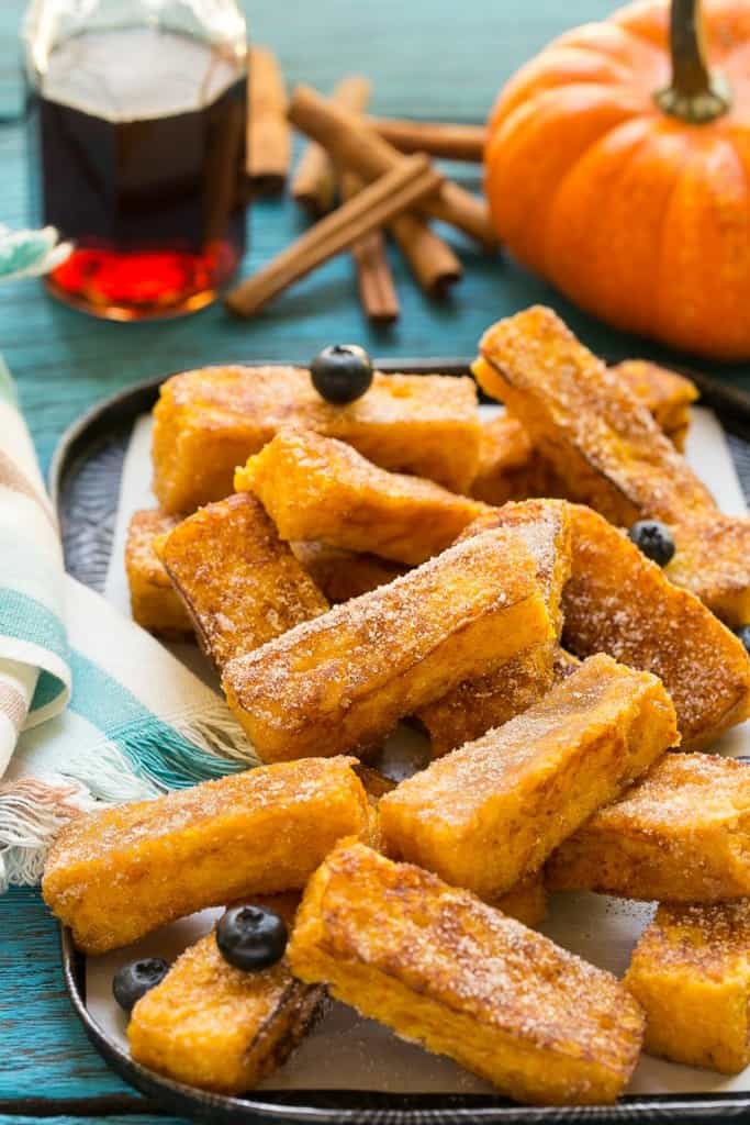 Pumpkin French Toast Sticks