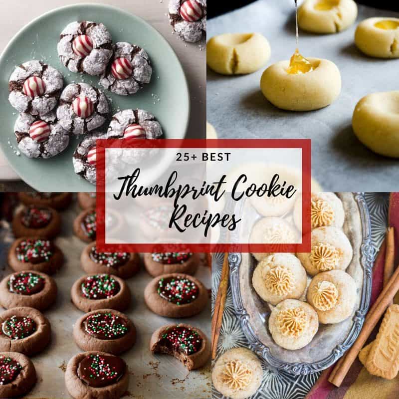 25+ Best Thumbprint Cookies ~ every holiday cookie assortment needs one or two (or three!) great thumbprint cookies, and we've gathered together the best of the best to share! www.savingdessert.com #savingroomfordessert #thumbprintcookies #christmascookies #holidaycookies #cookies