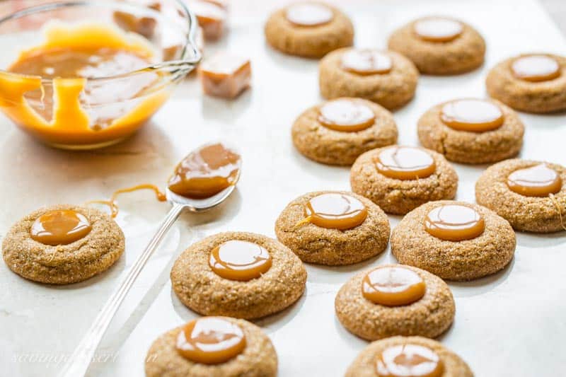 Ginger Molasses Thumbprint Cookies Saving Room for Dessert
