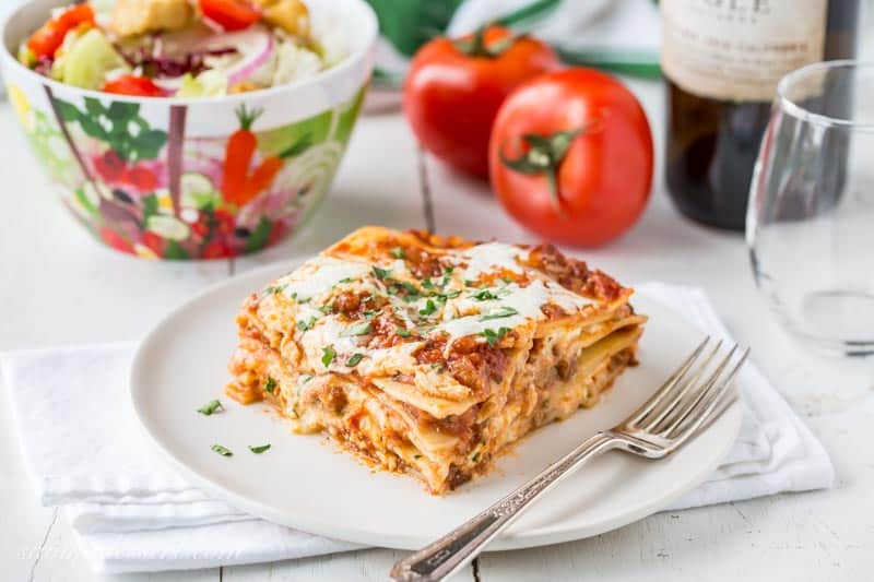 Rich & Meaty Classic Lasagna Recipe - Saving Room for Dessert