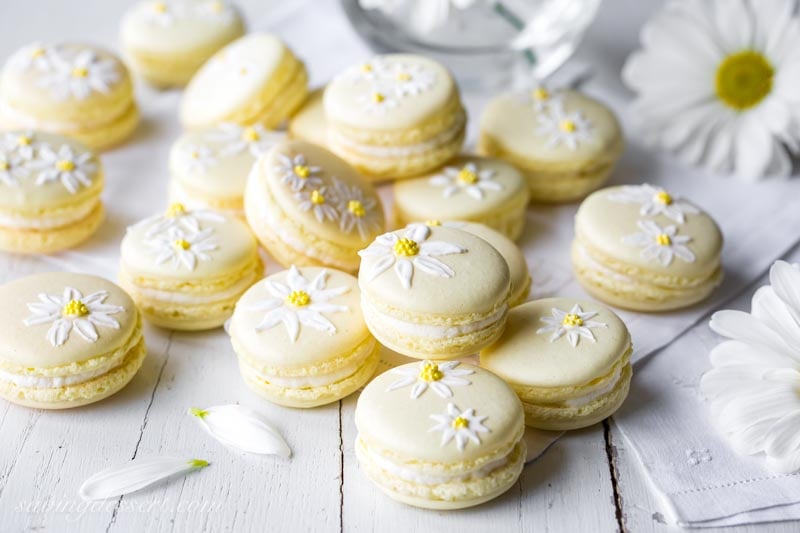Lemon Macarons - Saving Room for Dessert
