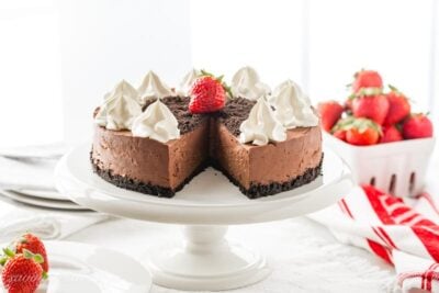 No-Bake Baileys Chocolate Cheesecake