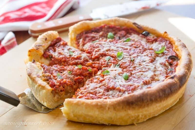 Deep Dish Pizza - Homemade Chicago-Style Pizza at Home