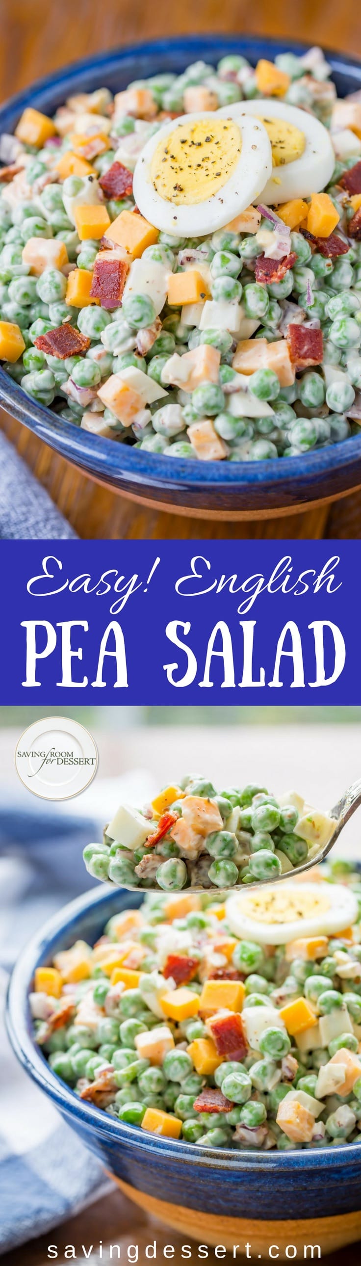 easy pea salad with eggs