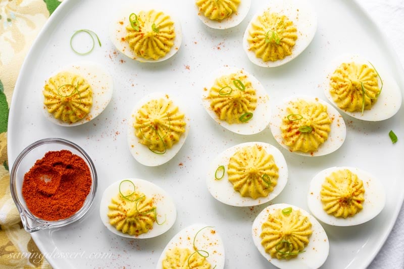 How to make the Best Deviled Eggs - Saving Room for Dessert