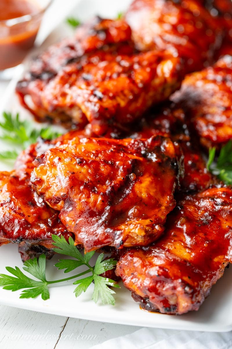 How to make grilled skinon, bonein Barbecued Chicken Saving Room