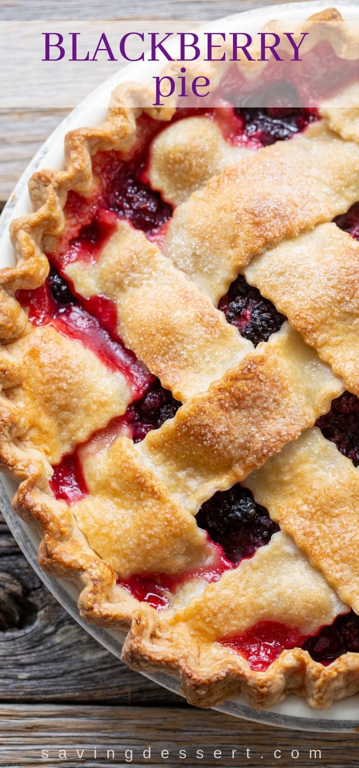  flaky crust too loaded amongst fresh juicy berries Blackberry Pie