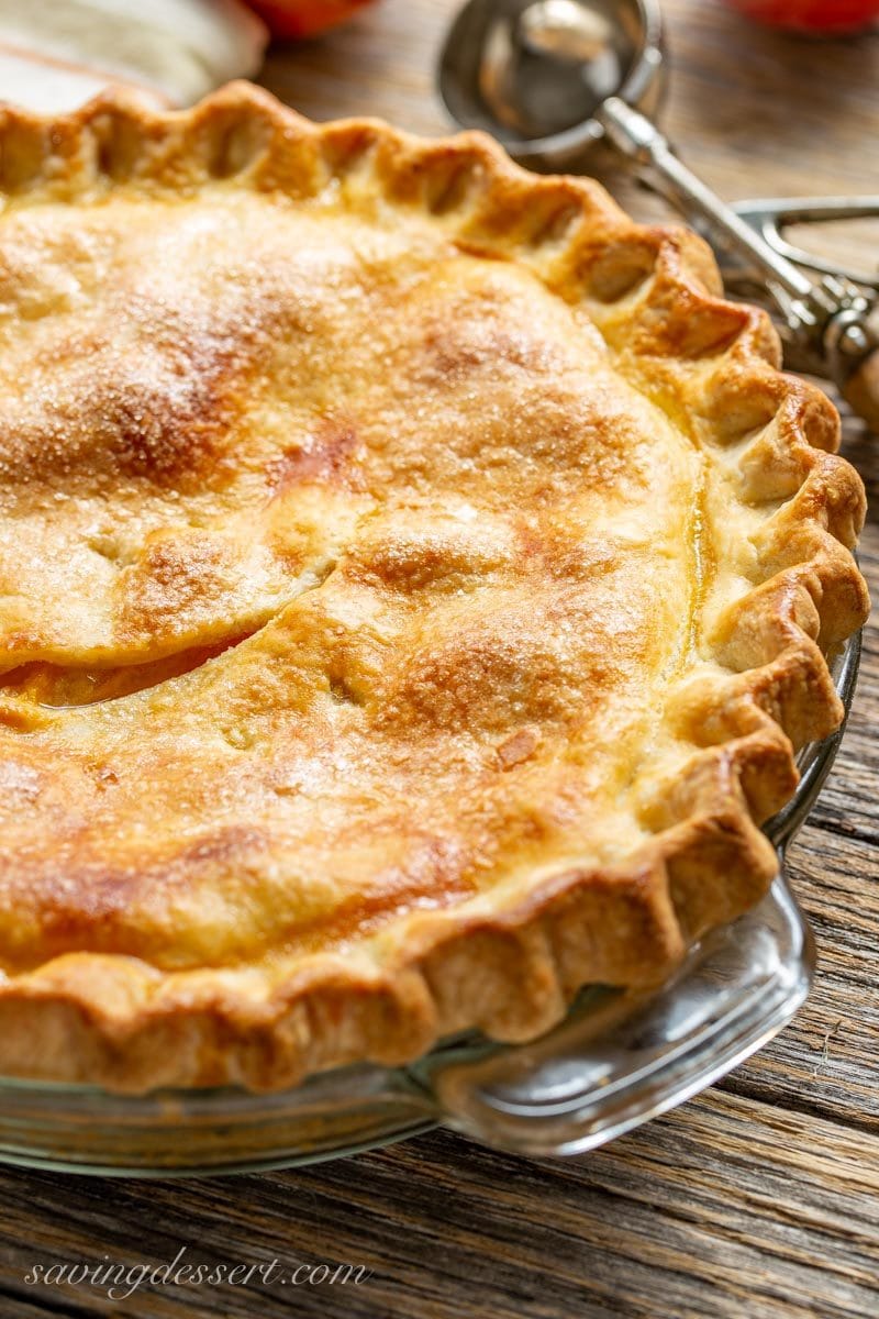 Old Fashioned Fresh Peach Pie