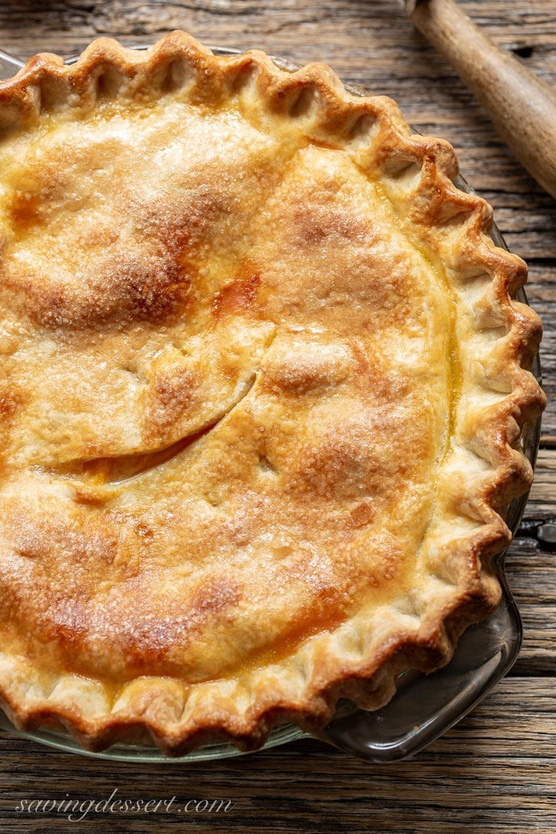 Old Fashioned Fresh Peach Pie