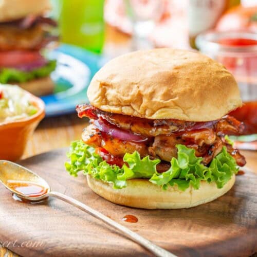 Grilled Hawaiian Chicken Sandwich Saving Room For Dessert