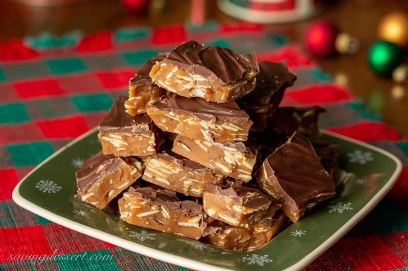 Homemade Almond Roca Recipe - Saving Room for Dessert