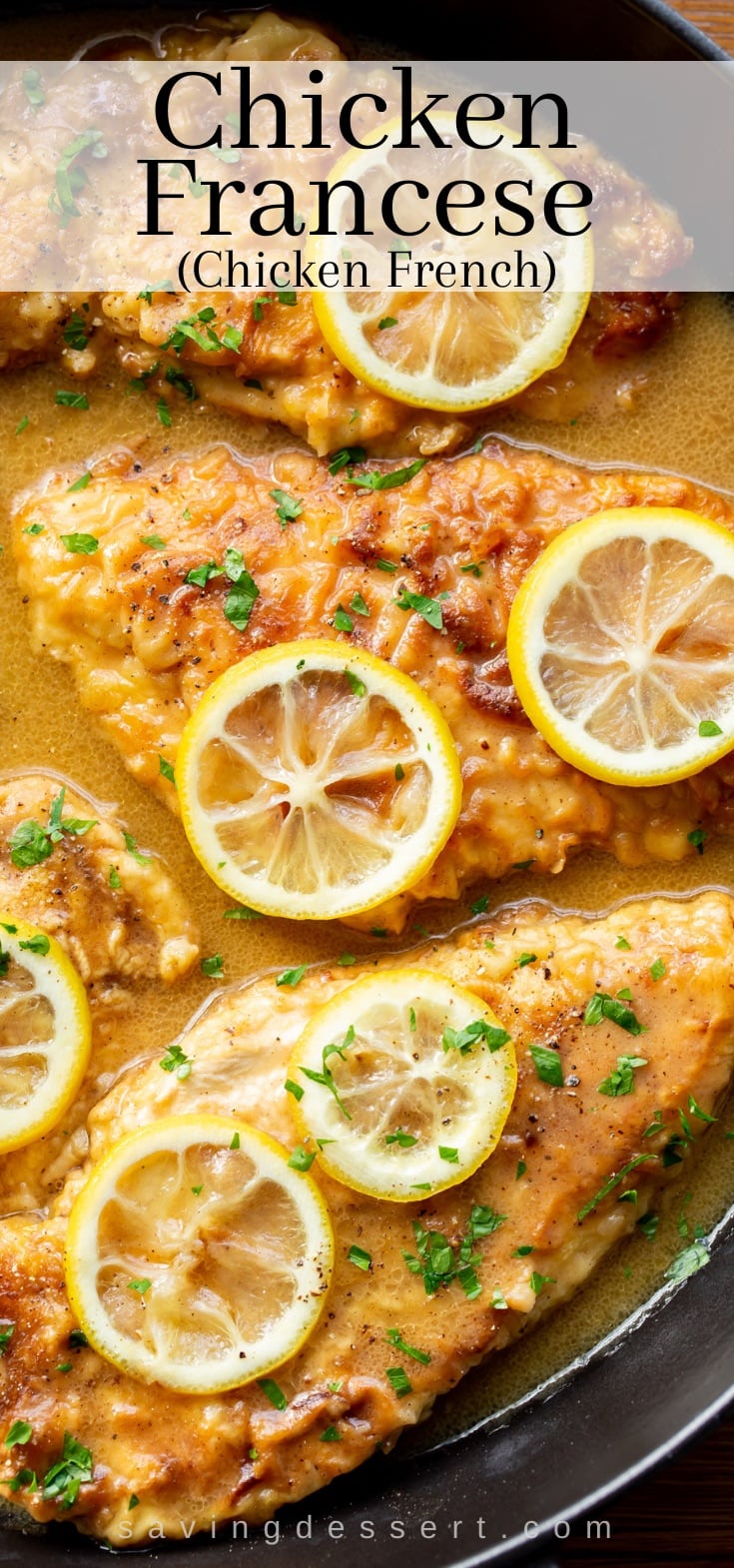 is a pop eating theater character dish y'all tin give notice brand at abode alongside tender chicken cutlets nes Chicken Francese (Chicken French)