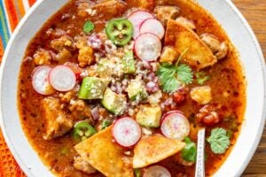 Slow-Cooker Pork Posole Recipe - Saving Room for Dessert