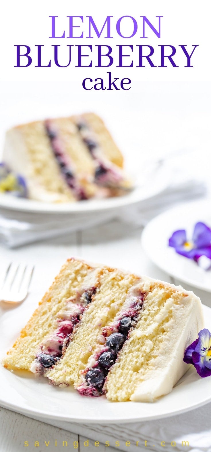 Celebrate the flavour alongside this delicious Lemon Lemon-Blueberry Cake