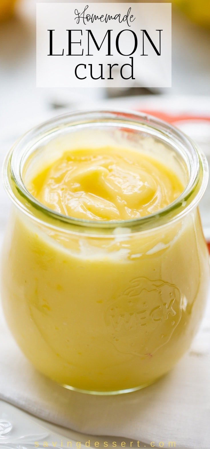 a small jar of homemade lemon curd