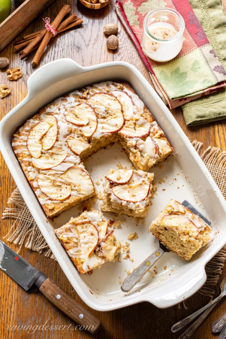 Apple Sheet Cake - Saving Room for Dessert