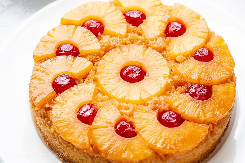 Pineapple Upside Down Cake Recipe - Saving Room for Dessert