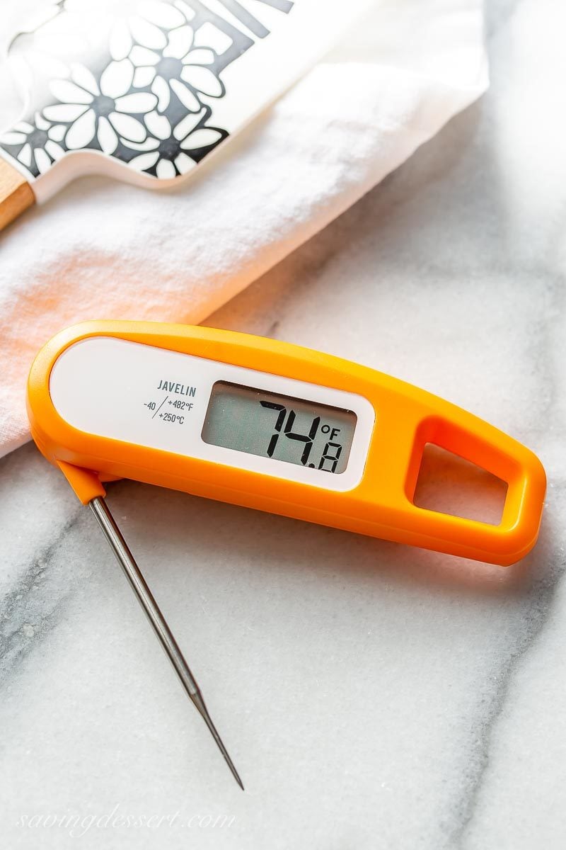 A digital instant read thermometer