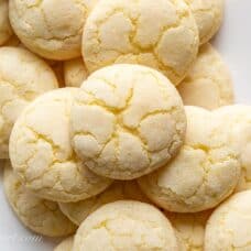 A plate of lemon sugar cookies