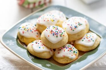 A plate of Ricotta Cookies