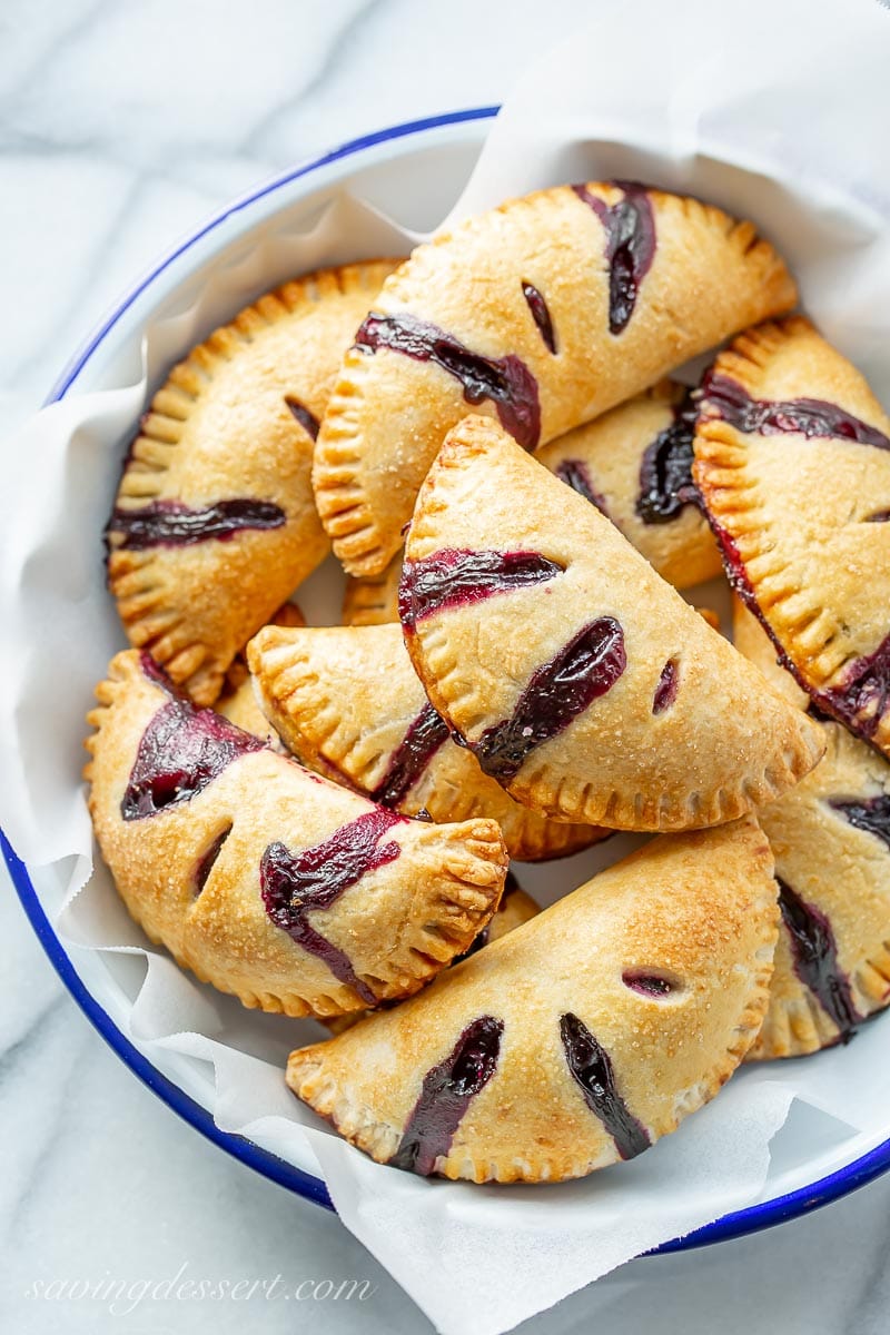 Blueberry Hand Pies in a bowl