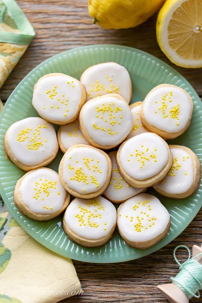 Lemon Shortbread Cookies - Dessert for Two