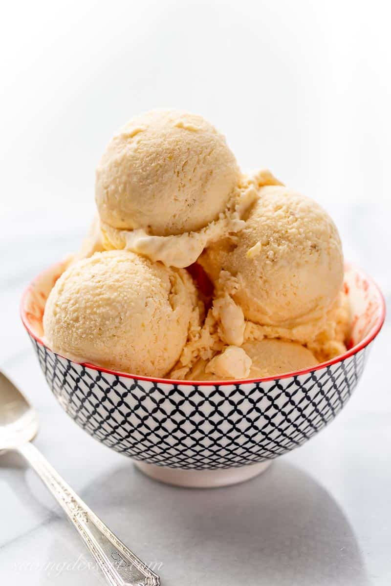 A big bowl with scoops of ice cream